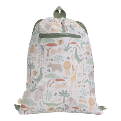 Bela športna torba SAFARI FRIENDS, Little Dutch (LD4923)