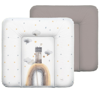 Bela PREVIJALNA blazina basic HIŠKA NA MAVRICI 75x72 cm, Ceba®  