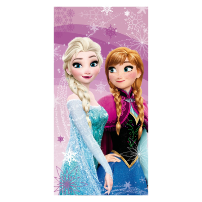 Roza kopalna brisača Ledeno Kraljestvo Ana in Elza 70x140 cm, ©DISNEY  SBF