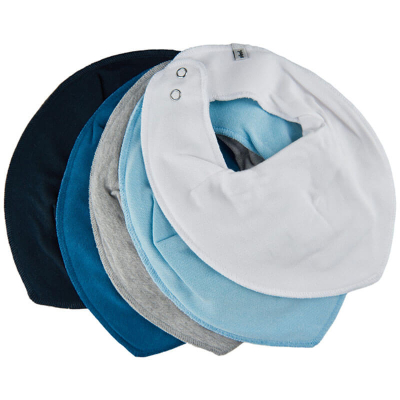 Otroška rutka-slinček LIGHT DUSTY BLUE (5 kosov), Pippi®