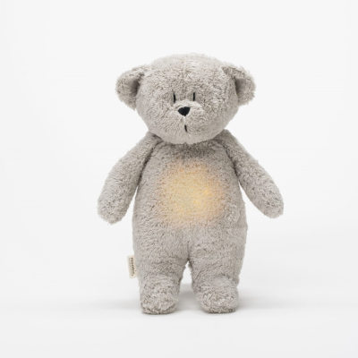 Siv medvedek za spanje GRAY NATUR, MOONIE ORGANIC 2.0 