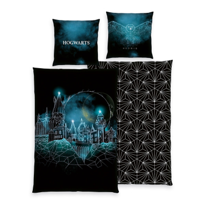 Posteljnina Harry Potter LUMOS HOGWARTS, 140x200 cm