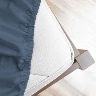 Premium SATEN jogi rjuha 90x200 cm – modra
