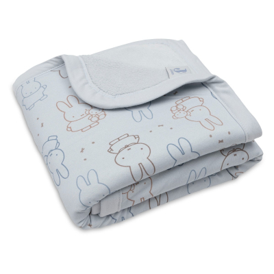 Svetlo modra odeja 75x100cm Miffy Moments - Cloudy Blue, Jollein® 