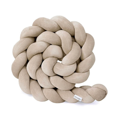 BEŽ kitka za otroško posteljico NOUGAT (340 cm)