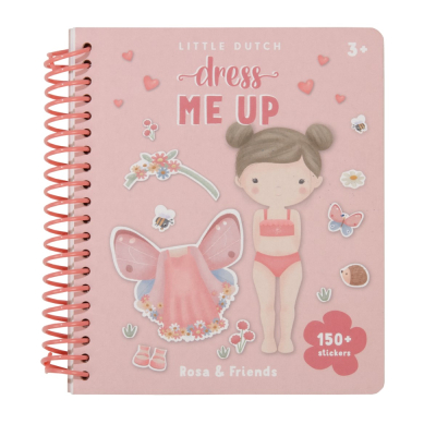 Knjigica z nalepkami Rosa & Friends Dress Me Up (3 leta+), Little Dutch (125414)