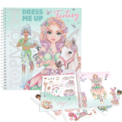 TOPModel knjigica z nalepkami DRESS me up FANTASY AKCIJA