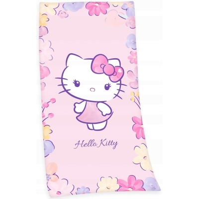 Roza kopalna brisača HELLO KITTY 75x150 cm 