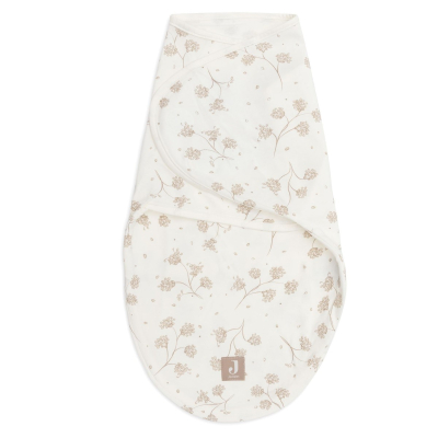 Kremno bela swaddle povijalna odejica LEAFY DREAMS (0-3 m), Jollein®