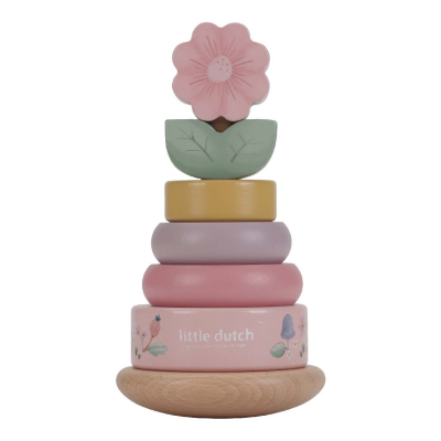 Leseni obročki - stožec Fairy Garden (12m+), Little Dutch (LD7342)