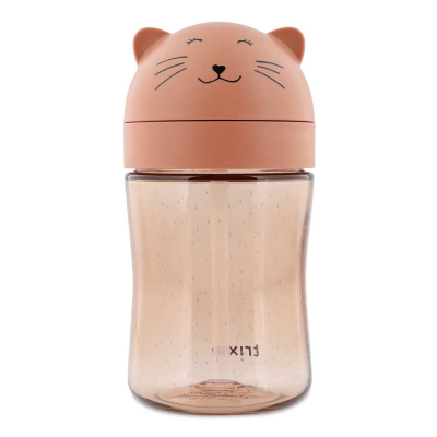 Marelična steklenička za pitje s slamico Mrs. CAT (300 ml), Trixie