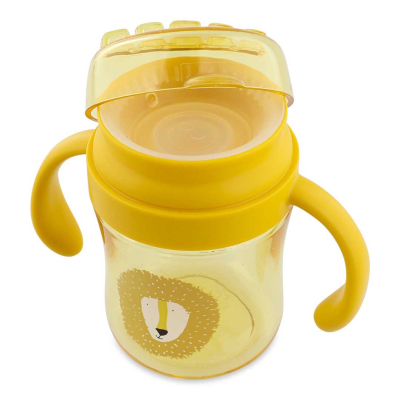 Rumena skodelica za učenje pitja 360° Mr. LION (250 ml), Trixie