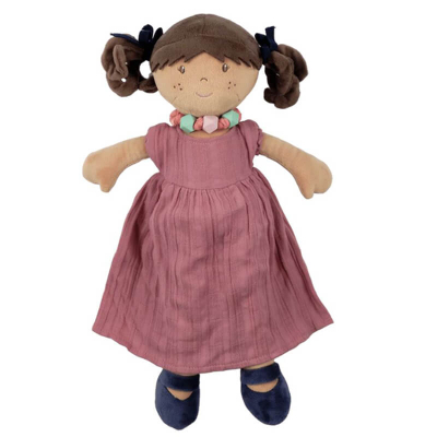 Punčka iz blaga Mandy (12m+), 38 cm Bonikka + BREZPLAČNA PERSONALIZACIJA BW
