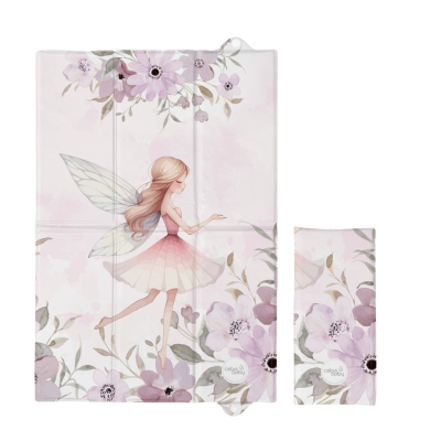 Mehka bela prenosna previjalna podloga MEADOW FAIRY, CEBA® 