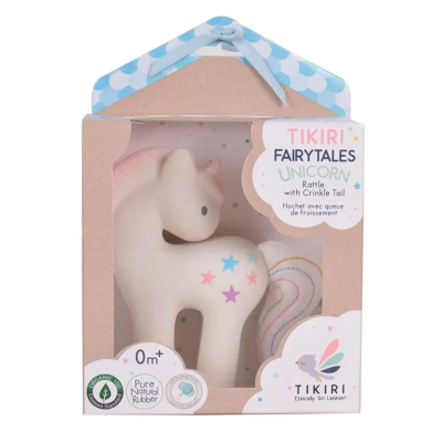 Mehka igrača - grizalo za dojenčka COTTON CANDY UNICORN (0m+), TIKIRI - AKCIJA