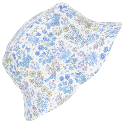 Bucket hat klobuček Liberty Soft Chambray (2-4 leta) - UPF 50+, HUTTEliHUT® SF