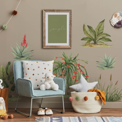 Stenske nalepke SAFARI RASTLINE DK426 L, Yoko Design - ZADNJI KOS