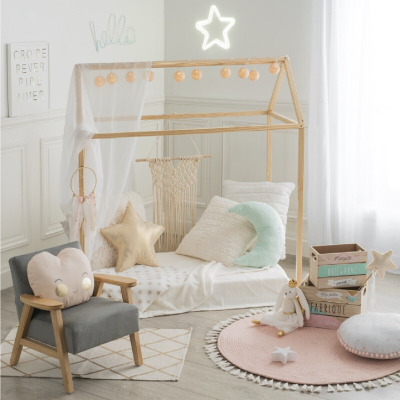 Otroška lesena hiša PLAYHOUSE H126 cm, Atmosphera® 