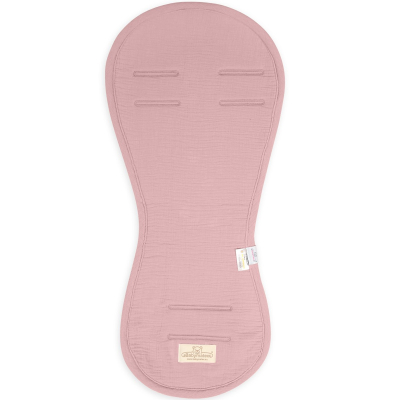 Pastelno roza MUSLIN univerzalna zračna podloga za avtosedež ali voziček 5mm, BabyMatex