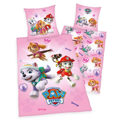 Roza 2-delna posteljnina Paw Patrol TAČKE 140x200 cm