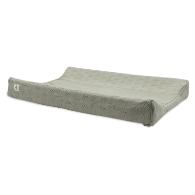 Olivno zelena pletena PREVLEKA za previjalno blazino 50x70 cm GRAIN KNIT OLIVE GREEN, Jollein® ZADNJI KOS