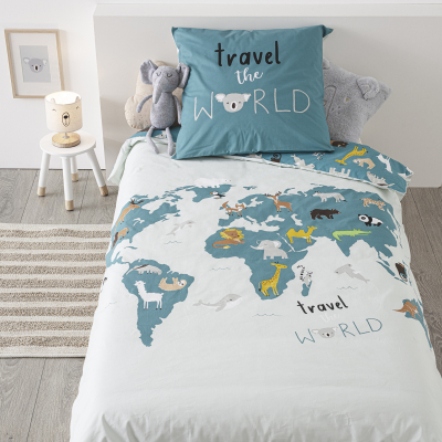 2-delna posteljnina TRAVEL THE WORLD 140x200 cm, Atmosphera®