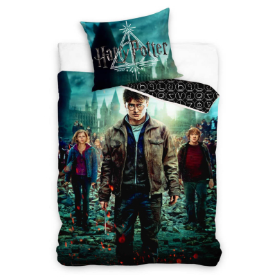 Posteljnina HARRY POTTER Deathly Hallows, 140x200 cm - AKCIJA