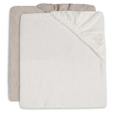 Bež PREVLEKA za previjalno blazino IVORY/NOUGAT (2 kosa) 50x70 cm, Jollein®