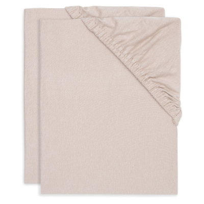 PUDRASTO ROZA  jogi rjuha 120x60 cm, WILD ROSE bombažni jersey (2 kosa), Jollein® 