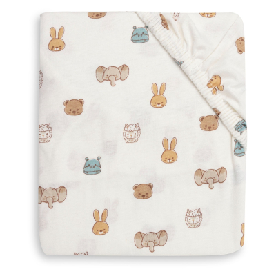 Kremno bela jogi rjuha  80/90x40 cm JOLLIES bombažni jersey, Jollein&reg;