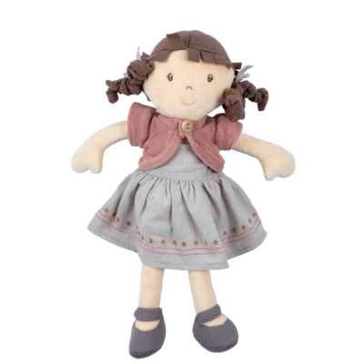 Punčka iz blaga Rose (12m+), 32 cm Bonikka - ZADNJI KOSI BW