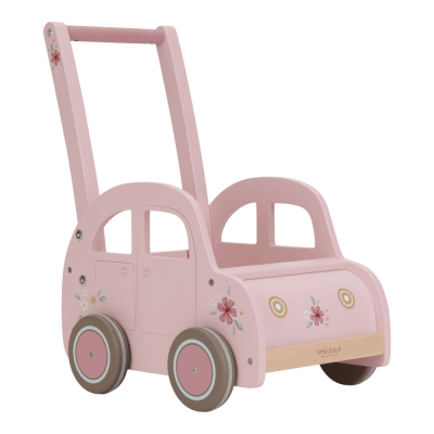 Roza lesen voziček BABY Walker (12m+), Little Dutch (LD7128)