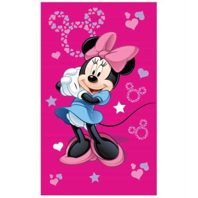 Roza otroška brisačka Minnie Mouse, 30x50 cm, ©DISNEY 