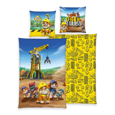 2-delna posteljnina Paw Patrol RUBBLE & CREW 140x200 cm