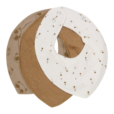 Rjava rutka-slinček – Panda in pikice, 111 Marshmallow (3 kosi), Pippi® 