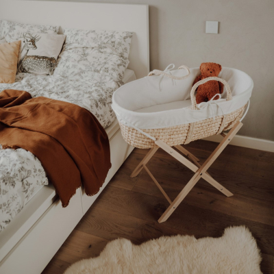 Set za dojenčka, Mojzesova košara s Smart natural stojalom, AhojBaby 