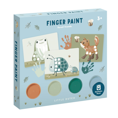 Set za barvanje s prsti Forest Friends (3 leta+), Little Dutch (126114)