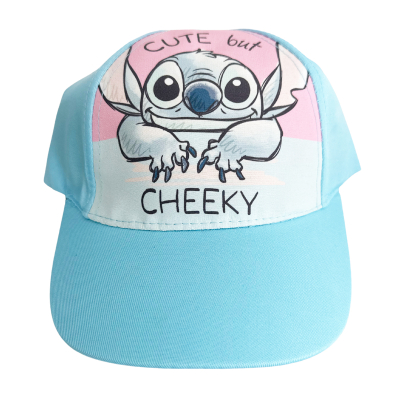 Turkizna otroška kapa s šiltom LILO & STITCH, 52 cm, ©DISNEY 