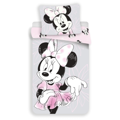 Siva 2-delna posteljnina MINNIE MOUSE beautiful 140x200 cm, ©DISNEY