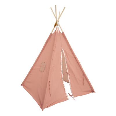 Šotor tipi MARELIČNO ROZA, POM POM 120x120 cm, Atmosphera®