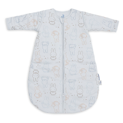 Svetlo modra spalna vreča z rokavi MIFFY MOMENTS - Cloudy Blue 0-3m, Jollein