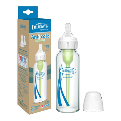 Steklenička steklena ozka 250 ml, Dr. Brown's