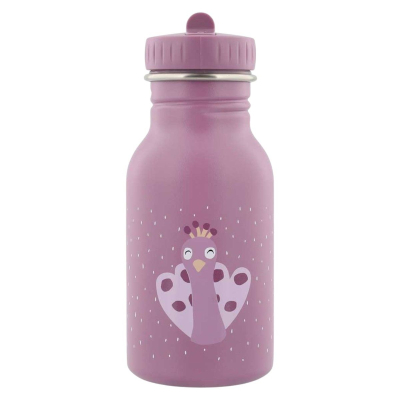 Vijolična otroška steklenička MRS.PEACOCK (350 ml), Trixie
