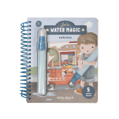 Vodna čarobna knjiga Water Magic JIM vehicles (2 leta+), Little Dutch (126897)