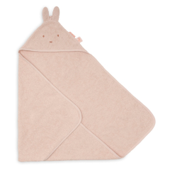 Svetlo roza brisača s kapuco 75x75 cm MIFFY - Silk Rose Jollein&reg;  