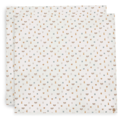 Kremno bele povijalne muslin plenice JOLLIES (115x115 cm) - 2 kosa,  Jollein&reg; 