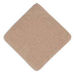 Rjava brisača s kapuco 75x75 cm MILKEY COFFEE, Jollein&reg;  